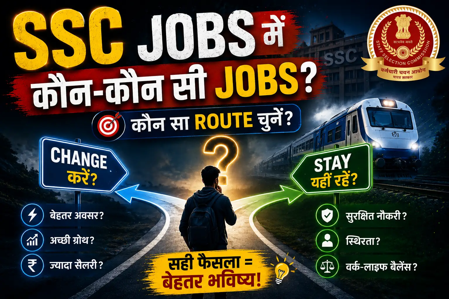 SSC में कौन-कौन सी Jobs होती हैं? 10वीं से Graduation तक Career Route