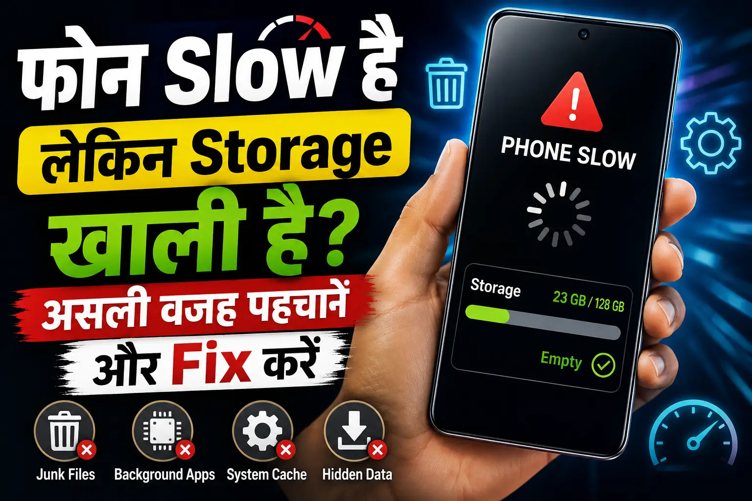 फोन Slow है लेकिन Storage खाली है समस्या की असली वजह