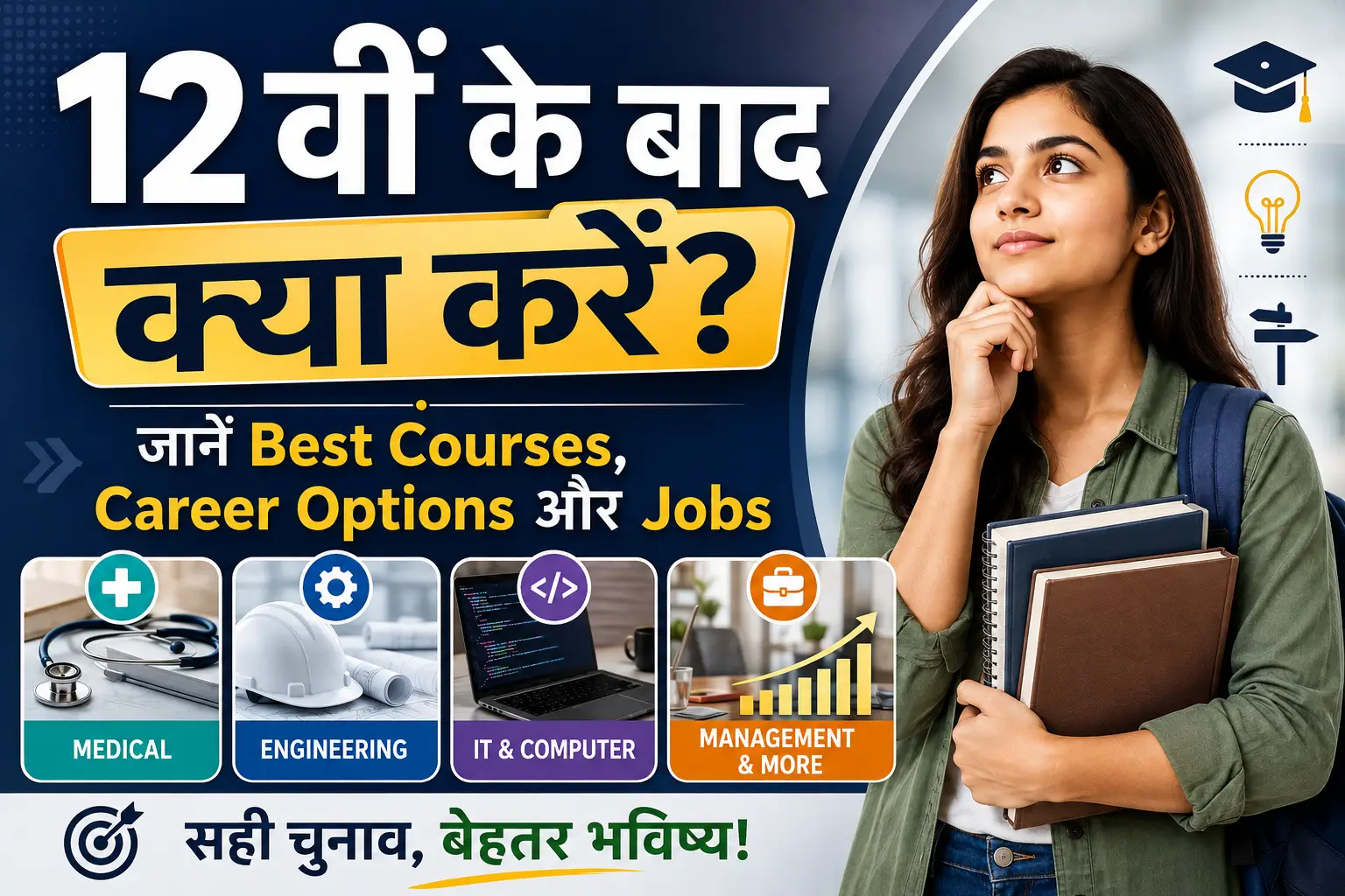 12वीं के बाद क्या करें Best Courses Career Options और Jobs